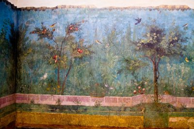 Fescos from dining area of Villa of Livia, wife of Emporer Augustus
