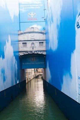 Bridge of Sighs, with a lot of Toyoto ads