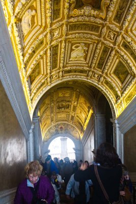 Guilded ceilings in the Regular staircase