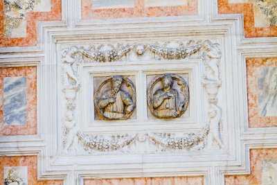 Details on the facade of San Zaccaria