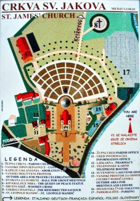 Map of St James outdoor Layout