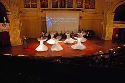 Whirling Dervishes from Turkey at Carnegie Music Hall, Pittsburgh.