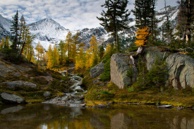 waterfall, with Big Chiwaukum