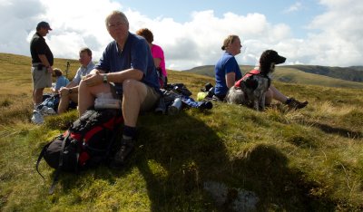 Lunch stop on Gray Crags