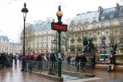 Station St. Michel (Paris-Winter)