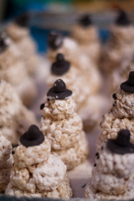 Rice Krispie Snowmen