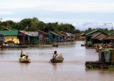 Cambodian River Scene