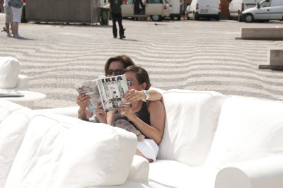 Sofa day in Rossio Square