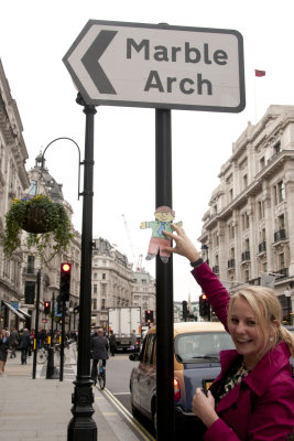 Susanna and Flat Stanley in London