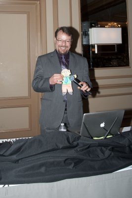 Flat Stanley Helps Don DJ at a Party in Philadelphia