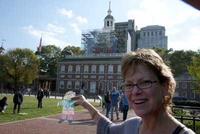 And here's Flat Stanley outside Independence Hall in Philadelphia