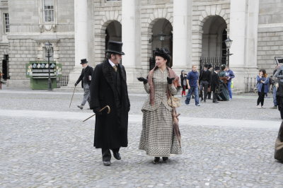 Actors from the filming of the BBC One TV Series Ripper Street (3538)