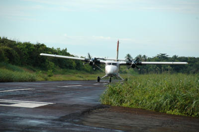 Nature Air arriving at Tortuguero
