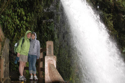 Jill and Samantha at the La Paz Waterfall Garden
