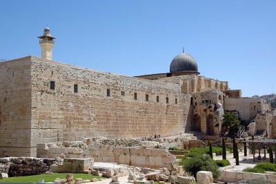 Another view of the southwest corner of the Temple Mount