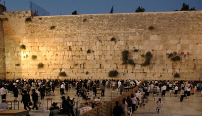 The Kotel (Western Wall) in the Early Evening
