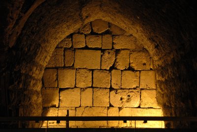 Portion of the wall exposed in the Kotel (Western Wall) Tunnel