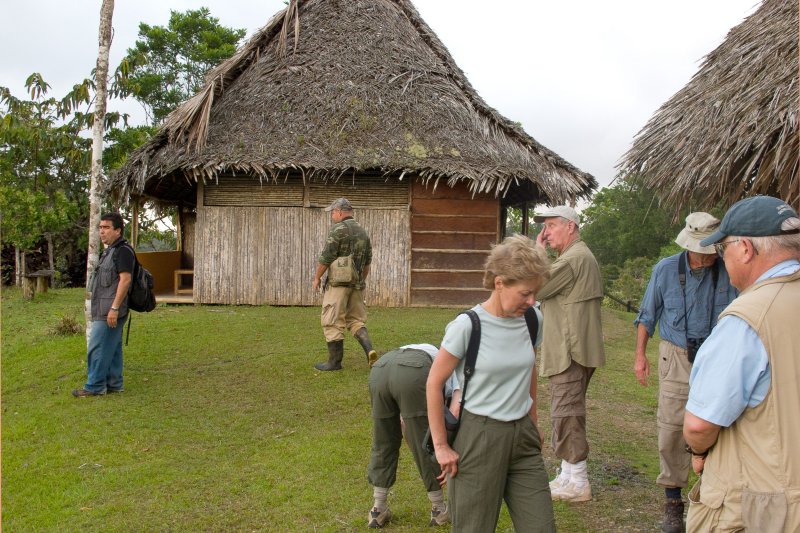 The next morning: we gather for a hike that will take us into Kuna Indian land