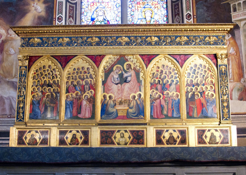  Giottos Coronation of the Virgin (1332), Baroncelli Chapel, Santa Croce