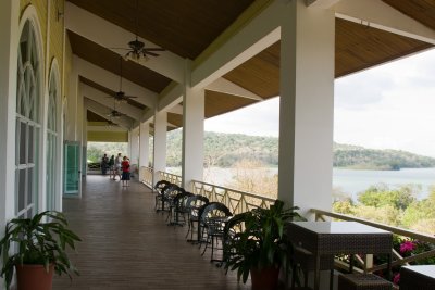Terrace adjacent to the bar at Gamboa Resort