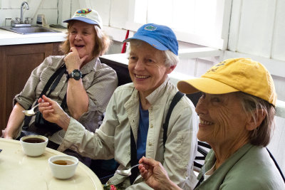 Barb, Susan, and Jane: coffee happy hour