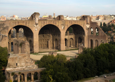 Basilica of Maxentius from the Palatine