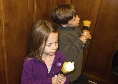 Grace and Sam, gelato at Giolitti