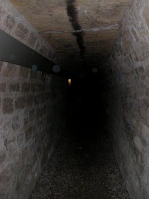 BlackLine On The Celing Was Put There In the 1800s So They Wouldn't Get Lost