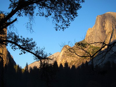 Half Dome at dusk - from meadow #2716-600