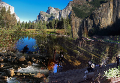 Water at Yosemite  (from 4 photos).  Larger one here