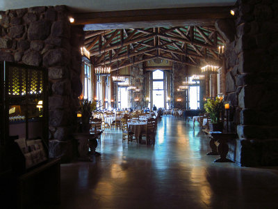 Entrance to Ahwahnee Hotel dining room. #3627