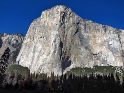 Duo at bottom of El Capitan appreciate the sight. #2597.