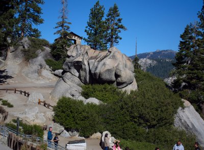 Roofed viewing area at top of Glacier Point  #2815