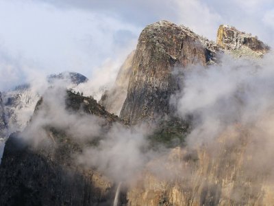 Clearing storm closer up, Tunnel View, May 25, 2012.  7:15 pm.  SX10 #2624