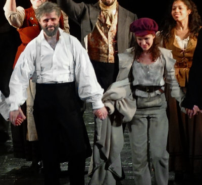 Same photo from loges, w/ crop of Jean Valjean and Eponine. #00469cr