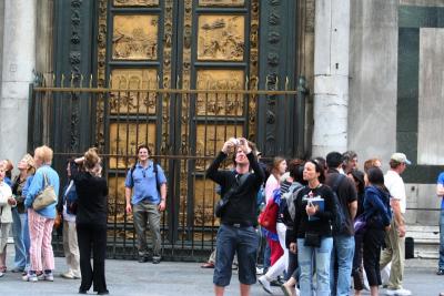 Ghiberti's East doors, dubbed Gates of Paradise by Michelangelo
