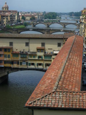 Later well be on the bridge just past Ponte Vecchio
