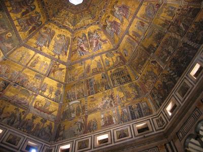 Ceiling  mosaics in the Baptistery