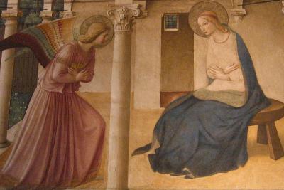 Closer up - Fra Angelico 'Annunciation'