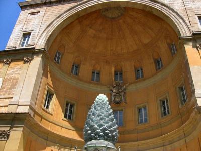 Vatican Tour starts with Court of the Pine (Pigna).