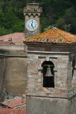 Orsini fortress plaza clock - Leopold's Rock