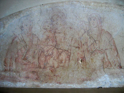A very faded fresco there with interesting faces
