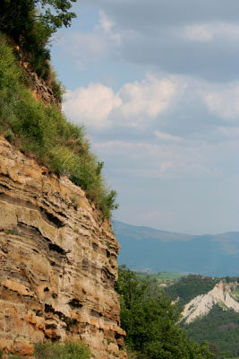 Bagnoregio rock, from bridge