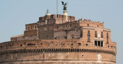 Castel San Angelo from bus