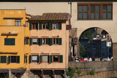 Buildings on other side of Ponte Vecchio