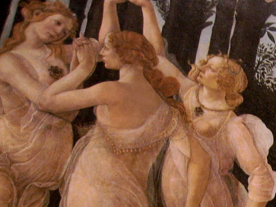 The Three Graces - Detail from photo - grainy