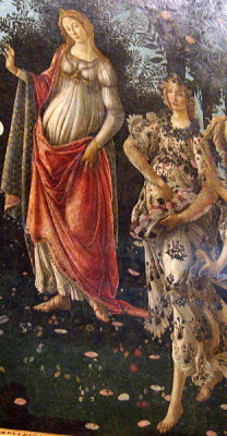 Goddess Flora on right. Distortion is from shooting from waist.