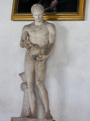 Athlete with vase, Roman copy of Greek orig'l