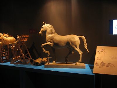 BLURRED - model of da Vinci's hug bronze horse  melted down for war