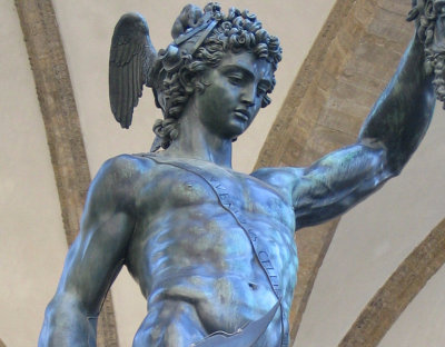 Perseus' coldly-placid expression after the deed